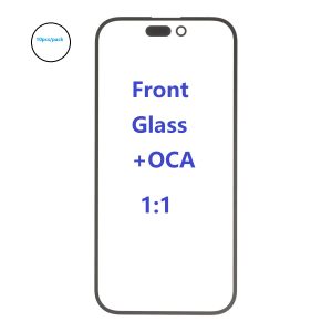 Wholesale Front Screen Outer Glass with OCA Adhesive Replacement for iPhone 11/12/13/14/15/16, 10pcs/Pack