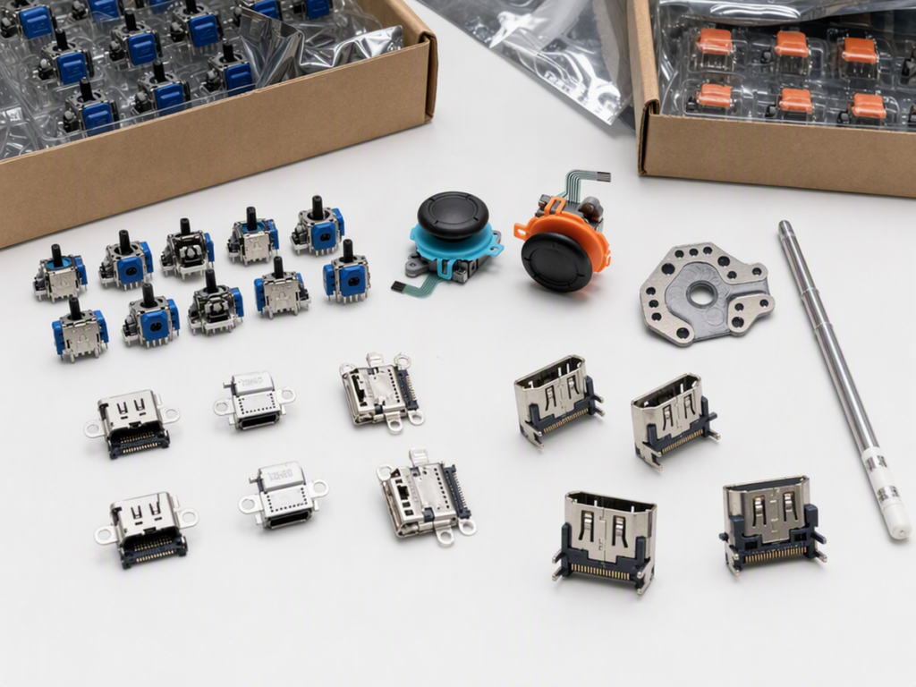 Nintendo Switch PS5 Xbox repair parts wholesale warehouse organized stock ready for EU shipping
